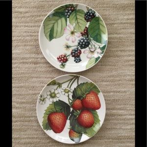 PORTMEIRION Set of 2 Salad Plates Eden Fruits